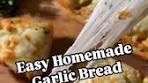 It's time for Easy Homemade Garlic Breaaaad it's crispy on the ...