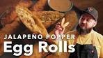 Jalapeno Popper Egg Rolls | Chef Tom X All Things Barbecue