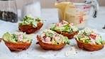 Keto Caesar Salad Bacon Baskets Recipe