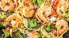 Lemon and Broccoli Pasta with Shrimp