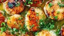 Lemon Garlic Scallops