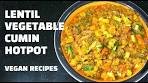 Lentil Vegetable Stew - Vegan Recipes - Green Lentil Cumin ...