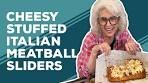 Love & Best Dishes: Cheesy Stuffed Italian Meatball Sliders ...