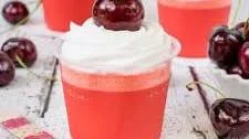 Low Carb Cherry Jello Parfaits