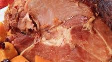 Maple Glazed Ham and Sweet Potatoes