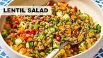 Mediterranean Lentil Salad Recipe | Vegan Salad Recipe