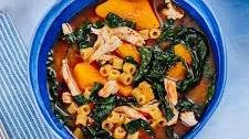 Miso Chicken Soup With Squash and Tiny Pasta