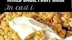 Mixed Fruit and Basil Crisp Recipe