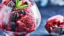 Ninja Creami Blackberry Mint Sorbet (Low Calorie)