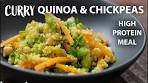 ONE PAN QUINOA CHICKPEA Recipe For HIGH PROTEIN ...