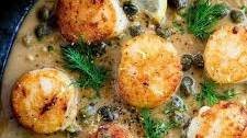 Pan Seared Scallops with Lemon Caper Sauce