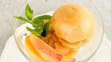 Peach Ginger Sorbet Recipe with Honey