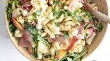 Peach Prosciutto Pasta Salad
