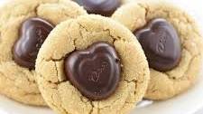 Peanut Butter Heart Cookies
