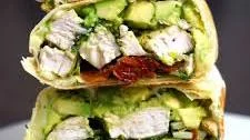 Pesto Chicken Wraps with Sun-Dried Tomatoes