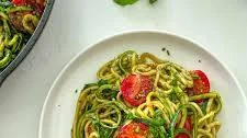 Pesto Zucchini Pasta [Zoodles]