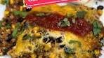 Quinoa enchilada casserole recipe! Ingredients: 1 pound ...