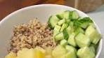 QUINOA SALAD Ingredients: - Cooked quinoa - Cucumber ...