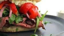 Roast Beef Sandwich with Herb Horseradish Sauce