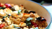 Roasted Vegetable & Feta Cheese Quinoa Bake