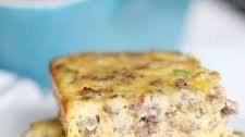 Sausage Egg Cheese Casserole