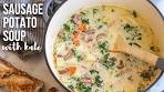 Sausage Potato Soup with Kale | The Recipe Rebel