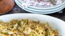 Shaved Brussels Sprouts with Almonds and Balsamic