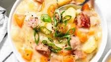 Slow Cooker Ham and Potato Soup