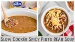 Slow Cooker Spicy Pinto Bean Soup
