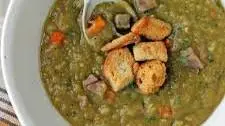 Slow Cooker Split Pea Soup with Ham