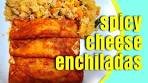 Spicy Cheese Enchiladas + Mexican Rice Recipe