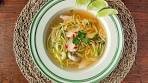 Spicy Chicken Zucchini Noodle Soup