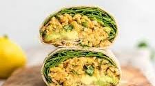 Spicy Chickpea Wraps with Spinach and Avocado