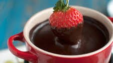 Spicy Chocolate Fondue for Two
