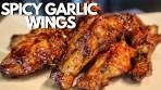 Spicy Garlic Chicken Wings In The Air Fryer | Easy Chicken ...