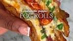 Spicy Jalapeño Popper Egg Rolls Recipe