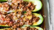Spicy Zucchini Taco Boats