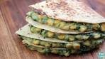 Spinach Corn Quesadilla Recipe - How to make quesadilla ...