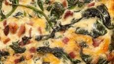 Spinach, Ham, and Cheddar Quiche
