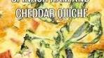 Spinach Ham and Cheddar Quiche