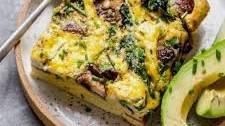 Spinach Mushroom Breakfast Casserole