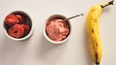 Strawberry Banana Sorbet