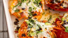 Sweet Potato and Black Bean Stuffed Bell Peppers