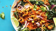 Thai Carrot Salad with Curried Cashews