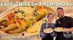 The Easiest Creamy, Cheesy, Chicken Enchilada | Cooking ...