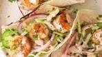 These are the BEST shrimp tacos with cabbage cilantro slaw ...