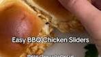 These Cheesy BBQ Chicken Sliders will blow your mind ...