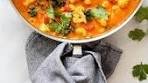 This healthy ✨one-pot cauliflower and chickpea stew✨ takes ...