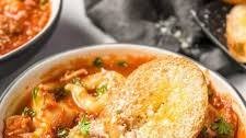 Tortellini Soup with Italian Sausage & Spinach