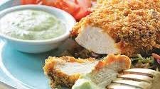 Tortilla Chip Chicken with Spicy Avocado Sauce